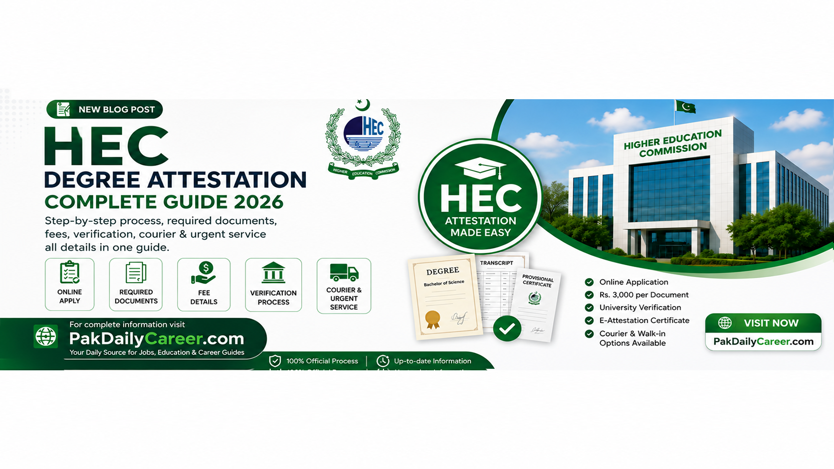 HEC Degree Attestation Complete Guide 2026