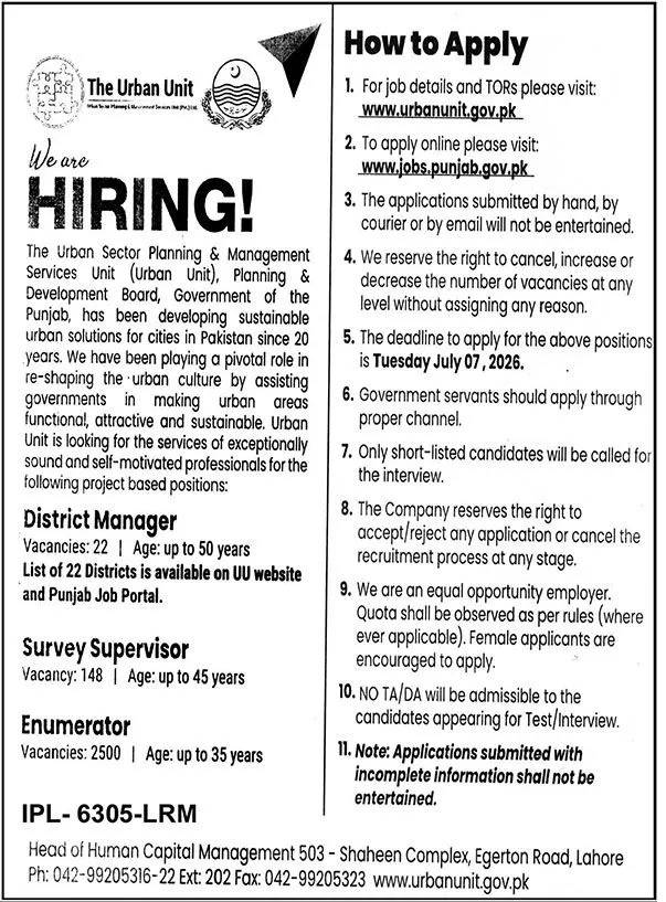 The Urban Unit Advertisement
